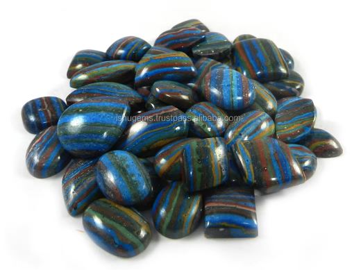 RARE 54 Pcs Natural Rainbow Gemstone 100 Gms Mix Shape Cabochon High Quality for Jewellery IG0327