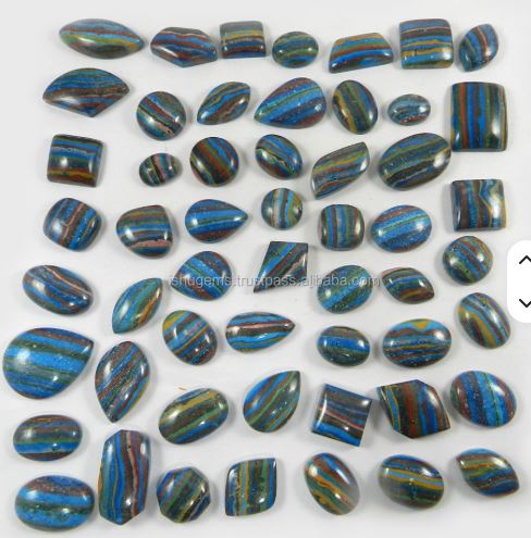 RARE 54 Pcs Natural Rainbow Gemstone 100 Gms Mix Shape Cabochon High Quality for Jewellery IG0327