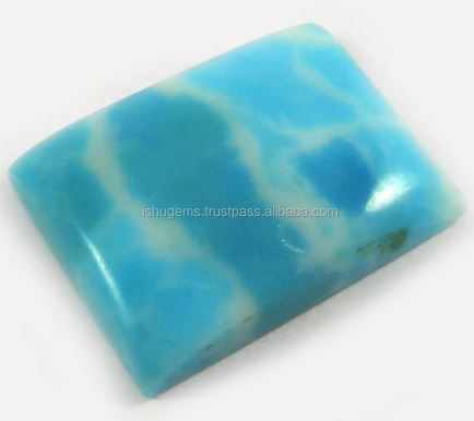 Synthetic Larimar Gemstone 20x26mm Rectangle Cabochon 480 gms Loose Gemstone