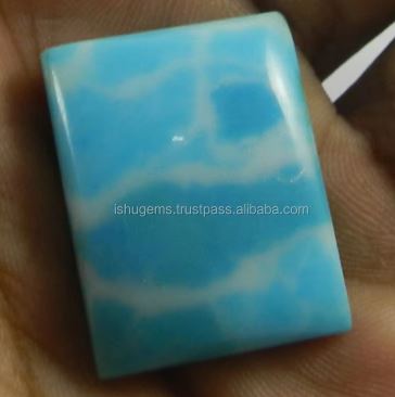 Synthetic Larimar Gemstone 20x26mm Rectangle Cabochon 480 gms Loose Gemstone