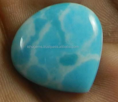 Synthetic Larimar 21mm Heart Cabochon 205 gms Gemstone