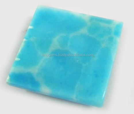 Synthetic Larimar 21mm Heart 17mm Synthetic Larimar Gemstone 175 gms Cushion Square Wholesale Cabochon gemstone IG0341205 gms Gemstone