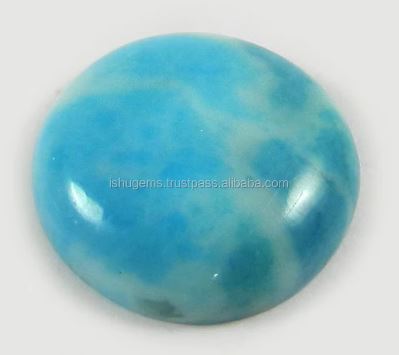 21mm Synthetic Larimar Gemstone 305 Gms Round Handmade Cabochon Semi Precious Gemstone IG0342