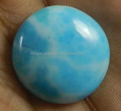 21mm Synthetic Larimar Gemstone 305 Gms Round Handmade Cabochon Semi Precious Gemstone IG0342