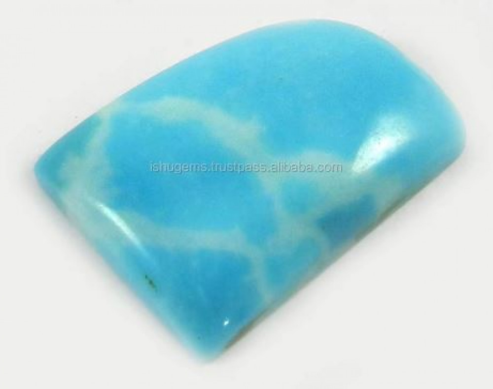Image of 18x25mm Best Quality Synthetic Larimar Gemstone 3.85 gms Fancy Shape Cabochon, loose gemstone IG0343