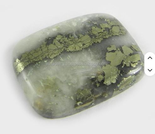 23x29mm Fools Gold Pyrite Marcasite Gemstone 785 gms Rectangle Cushion Wholesale Cabochon Loose Gemstone IG0348