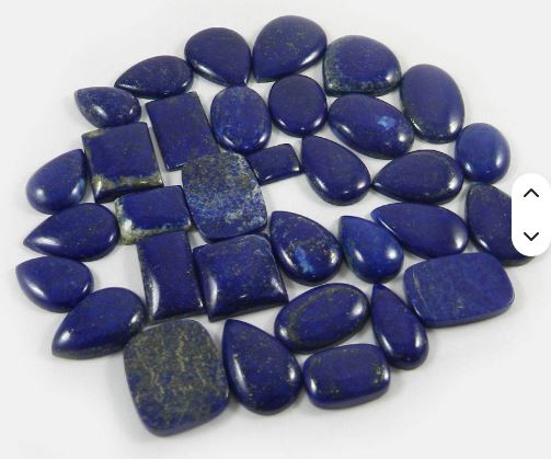 33 Pcs Natural Lapis lazuli 100 gms Mix Shape Cabochon Gemstone For Making Jewelry IG0350