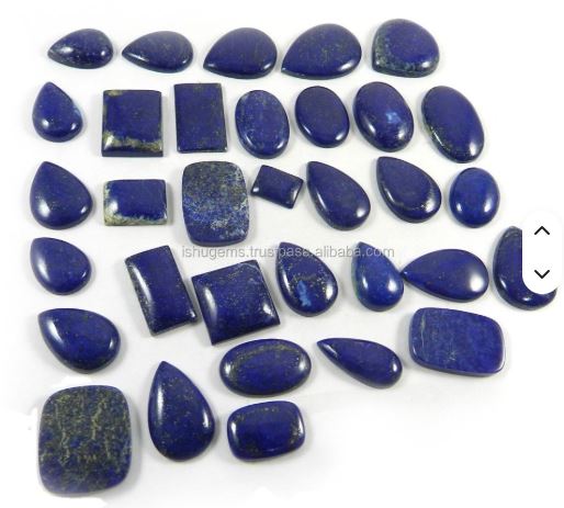 33 Pcs Natural Lapis lazuli 100 gms Mix Shape Cabochon Gemstone For Making Jewelry IG0350