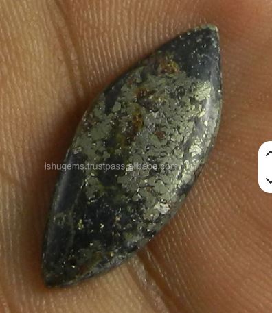 Fools Gold Pyrite Marcasite Gemstone Marquise Popular Cabochon 11x27mm
