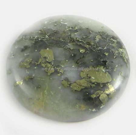 23mm Best Quality Fools Gold Pyrite Marcasite Gemstone 525 Gms Round Cabochon Gemstone IG0353