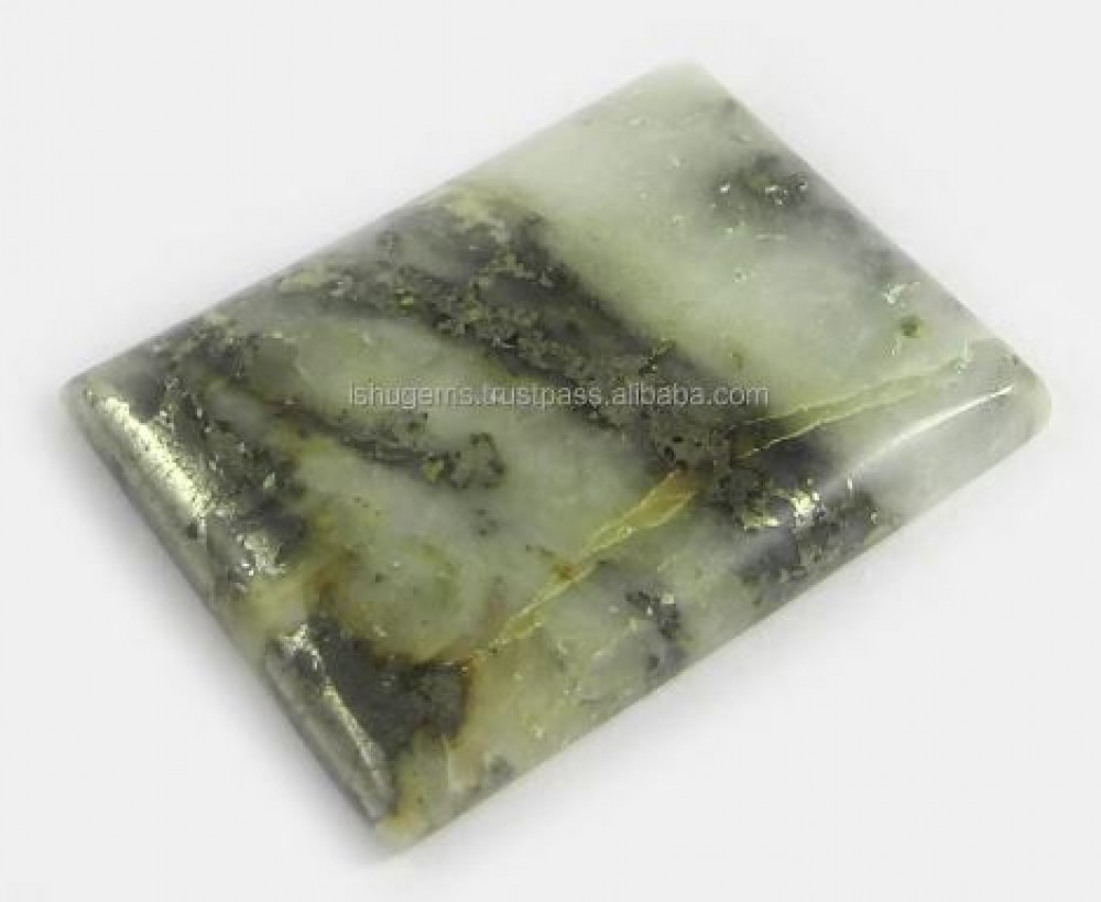 Image of Natural Fools Gold Pyrite Marcasite Gemstone 24x32mm Rectangle Cabochon 8.45 gm Wholesale Manufacturer