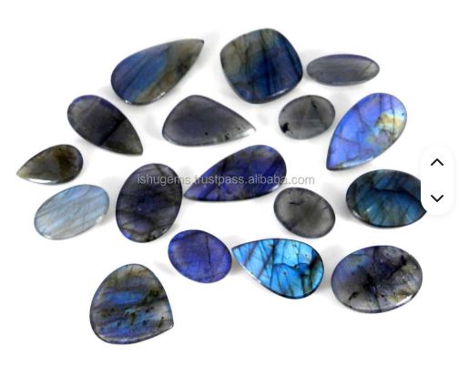Natural Labradorite 100 gms Mix Cabochon gemstone IG0366