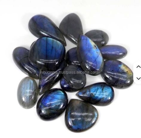 Natural Labradorite 100 gms Mix Cabochon gemstone IG0366