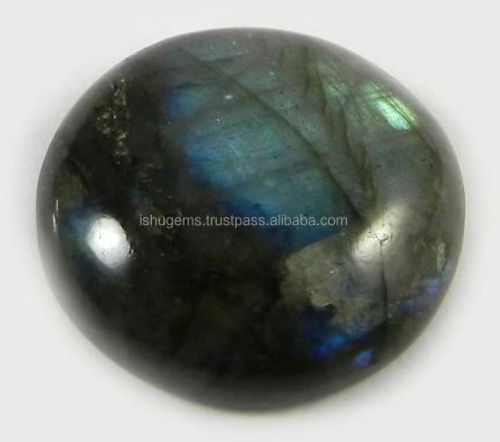 Image of 22mm Best Quality Labradorite 5.10 gms Round Cabochon, gemstone IG0368