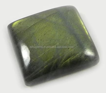 Natural Labradorite 17mm Square Cabochon Gemstone For Jewelry Making
