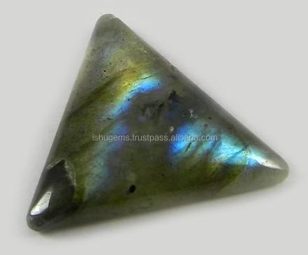 19mm Best Quality Labradorite 150 gms Triangle Cabochon Gemstone IG0374