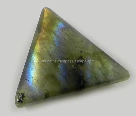 19mm Best Quality Labradorite 150 gms Triangle Cabochon Gemstone IG0374