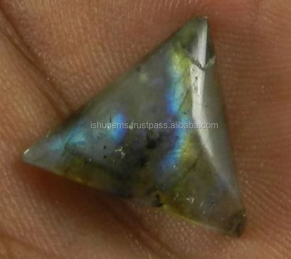 19mm Best Quality Labradorite 150 gms Triangle Cabochon Gemstone IG0374