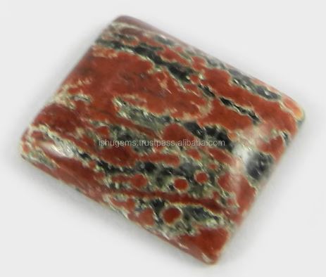 Best Quality Fireworks obsidian 17x15mm Rectangle Cabochon Gemstone For Jewelry