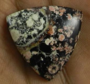 24mm Best Quality Fireworks obsidian 370 gms Triangle Cabochon gemstone