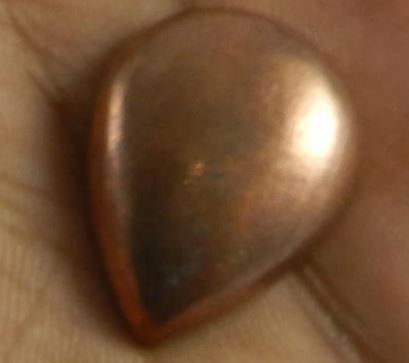 19x24mm Fools Copper Pyrite Gemstone 685 gm Pear Handmade Cabochon
