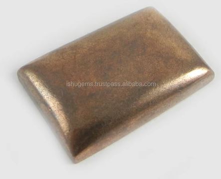 Wholesale AA Quality 17x25mm Natural Fools Copper Pyrite Gemstone Rectangle Cabochon 870 Gms Loose Gemstone For Jewelry