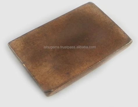 Wholesale AA Quality 17x25mm Natural Fools Copper Pyrite Gemstone Rectangle Cabochon 870 Gms Loose Gemstone For Jewelry