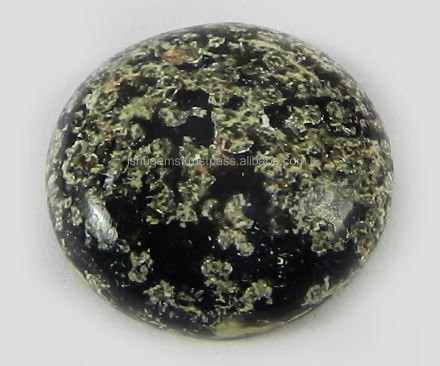 Best Quality 200 Gms Round Cabochon 17mm Natural Fireworks Obsidian Gemstone Loose IG0405 Ishu Gems