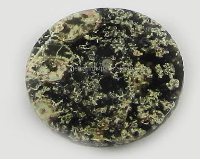 Best Quality 200 Gms Round Cabochon 17mm Natural Fireworks Obsidian Gemstone Loose IG0405 Ishu Gems