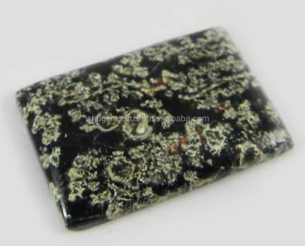 Natural Fireworks obsidian 27x18 mm Rectangle Cabochon Gemstone For Jewelry Making
