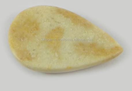 Natural Fossil Coral 275x175mm Pear Cabochon 365 Gms Loose Gemstone for Jewelry Making