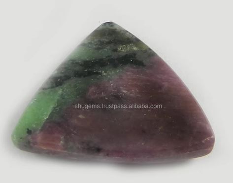 22x23mm Natural Ruby Zoisite Gemstone 4 gms Triangle Wholesale Cabochon gemstone