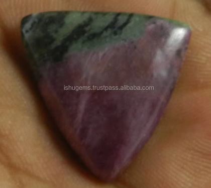 22x23mm Natural Ruby Zoisite Gemstone 4 gms Triangle Wholesale Cabochon gemstone