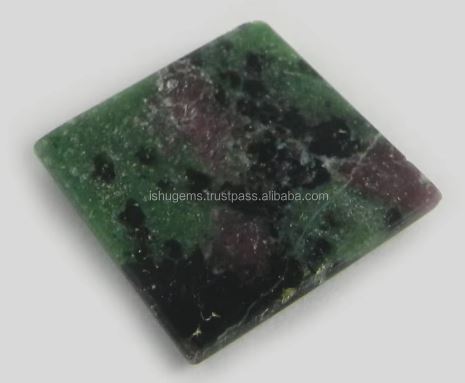 Natural Ruby Zoisite 25mm Square Cabochon 695 gms Loose Gemstone