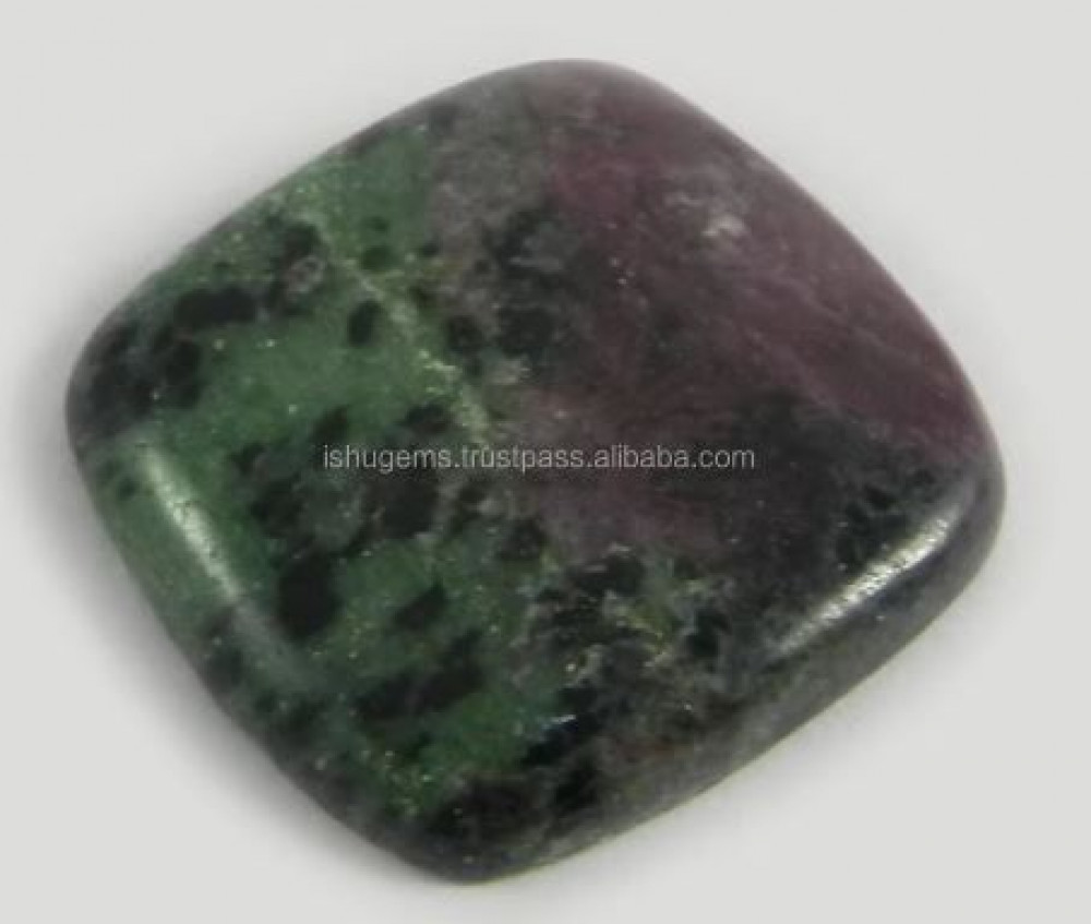 Image of Natural Ruby Zoisite 24mm Cushion Cabochon 7.30 gms Loose Gemstone For Jewelry Making