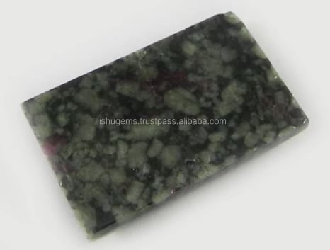 1726mm Best Quality Natural Ruby Zoisite 481 gms Rectangle Cabochon gemstone IG0422