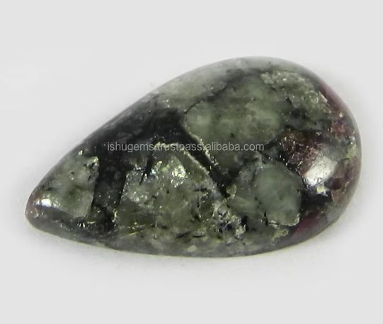 15X25mm Best Quality Natural Ruby Zoisite 301 gms Pear Handmade Cabochon gemstone for making jewelry