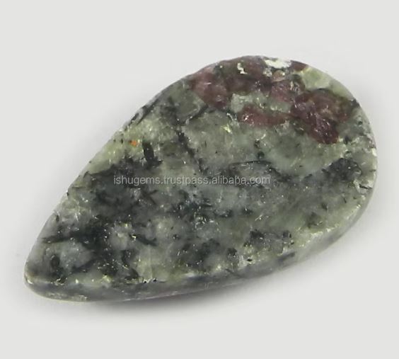 15X25mm Best Quality Natural Ruby Zoisite 301 gms Pear Handmade Cabochon gemstone for making jewelry