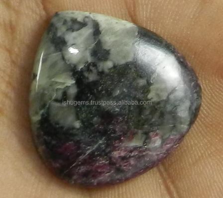 2627mm Best Quality Natural Ruby Zoisite 595 gms Heart Cabochon gemstone IG0426