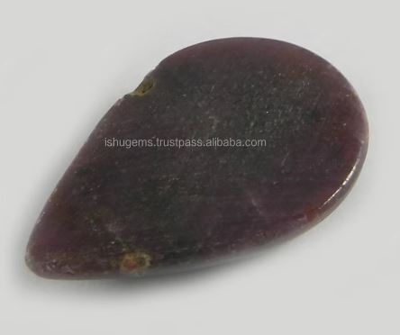 Natural Ruby 20x25mm Pear Cabochon 820 gms Loose Gemstone