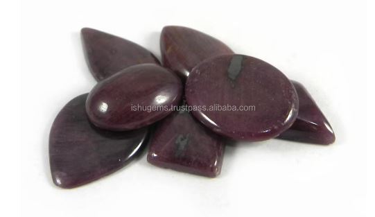 7 Pcs Natural Ruby 25 gms Free form Cabochon Gemstone IG0435