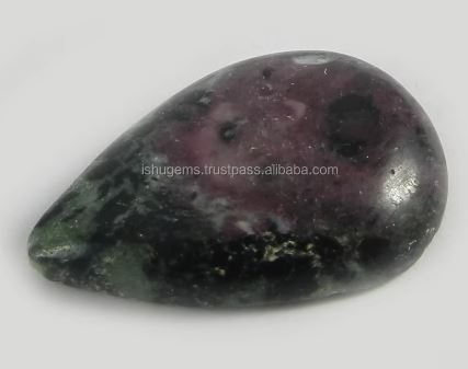 21x30mm Natural Ruby Zoisite Gemstone 810 gm Pear Handmade Cabochon gemstone