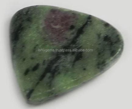 26x28mm Natural Ruby Zoisite 745 gms Trillion Popular Cabochon gemstone IG0443