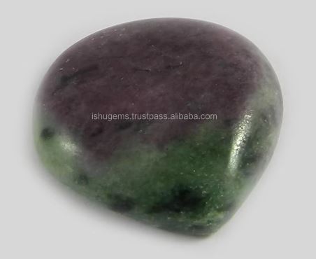 Natural Ruby Zoisite 22mm Heart Cabochon Gemstone