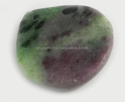Natural Ruby Zoisite 22mm Heart Cabochon Gemstone