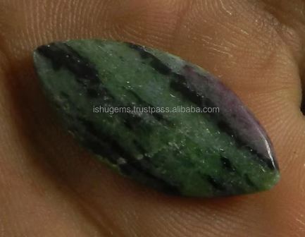 Natural Ruby Zoisite Marquise Cabochon 13x27mm 220 gm