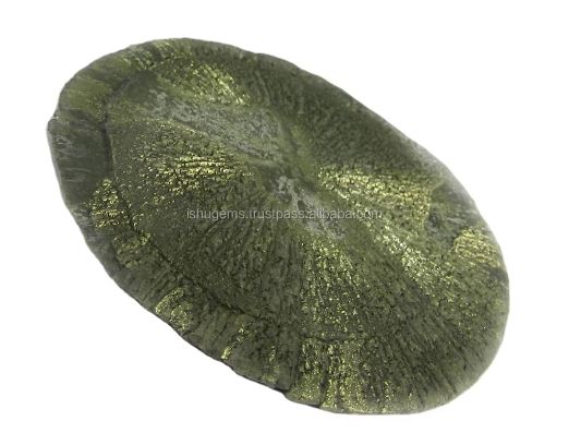 Ishu Gems 72mm Natural Fools Gold Pyrite AA Quality Free Shape Gemstone Pendant for Women 9001 gm IG0452