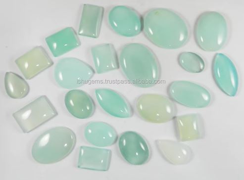 23 pcs Exclusive Aqua Chalcedony 100 gms Free form Cabochon gemstone IG0455