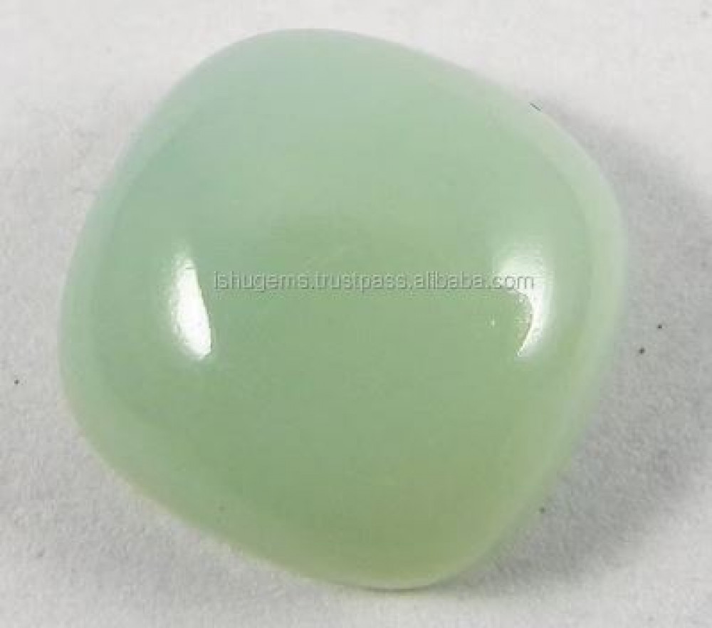 Image of 14mm Aqua Chalcedony 2.10 gms Cushion Cabochon gemstone IG0457