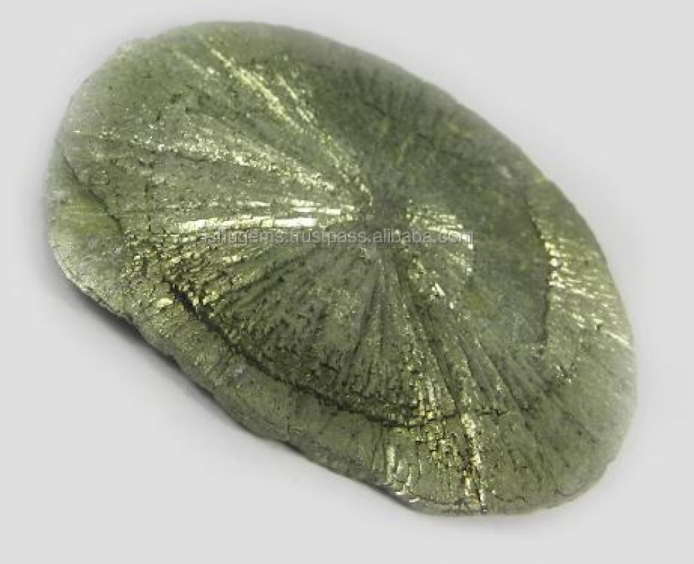 Image of Ishu Gems 73mm AAA Quality Natural Fools Gold Sun Pyrite 107.80 gm Free Shape Women's Pendent Loose Gemstone Made India IG0460
